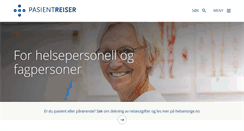 Desktop Screenshot of pasientreiser.no