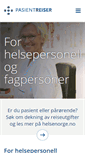 Mobile Screenshot of pasientreiser.no